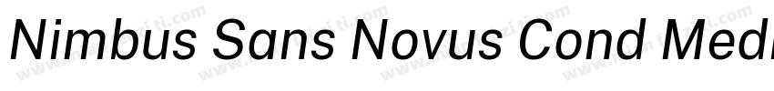 Nimbus Sans Novus Cond Medium字体转换